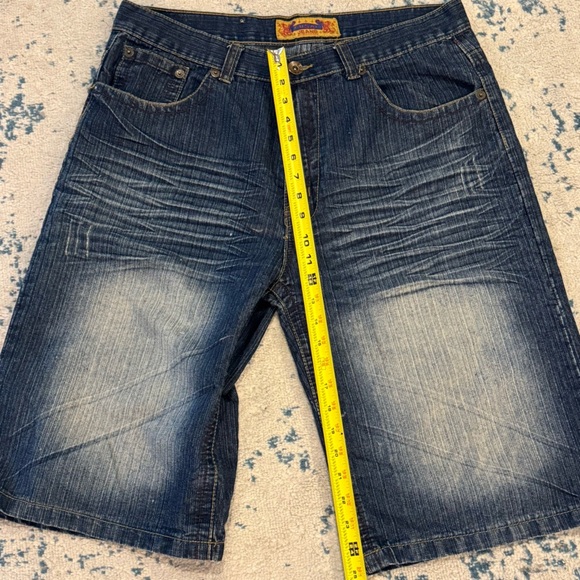 Fasui Jeans  Distressed Colorway Oversized  Jorts Pocket Design 36 Y2K - Picture 6 of 6